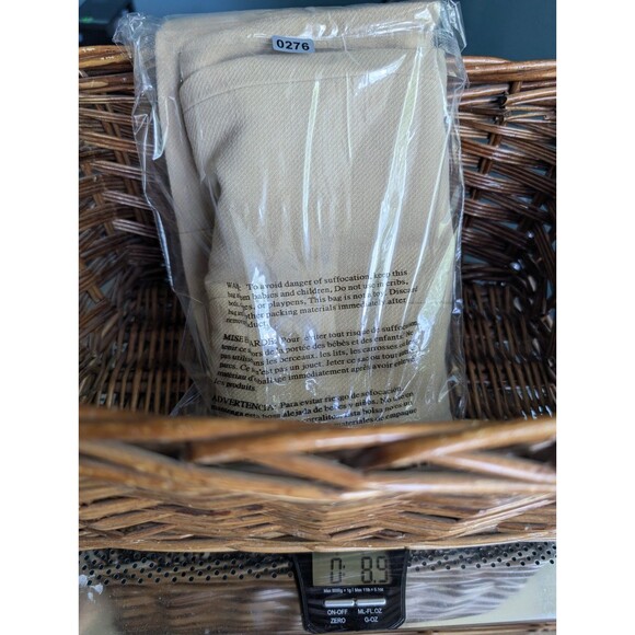 Y2K H&M Horsebit Mini Skirt Khaki Tan 25W Size 2 Office Siren 90s - Picture 7 of 7